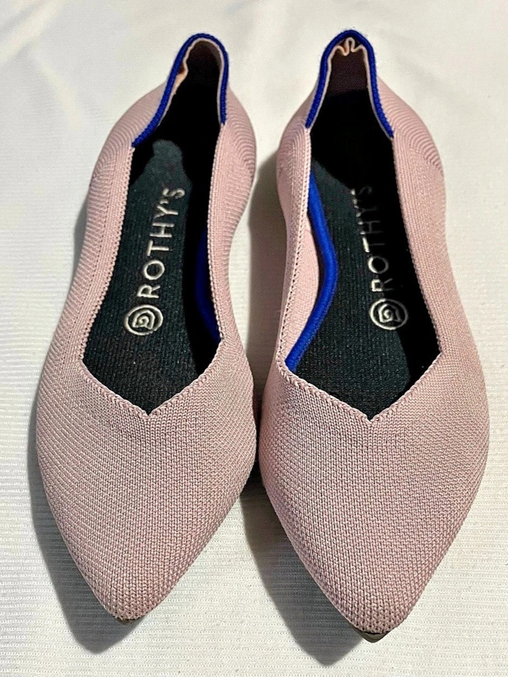 Rothy's The Point Pointed-Toe Flats Pink Size 6.5